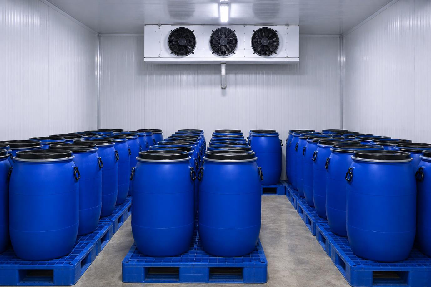 Climate Controlled Cold Room & Drum Storage